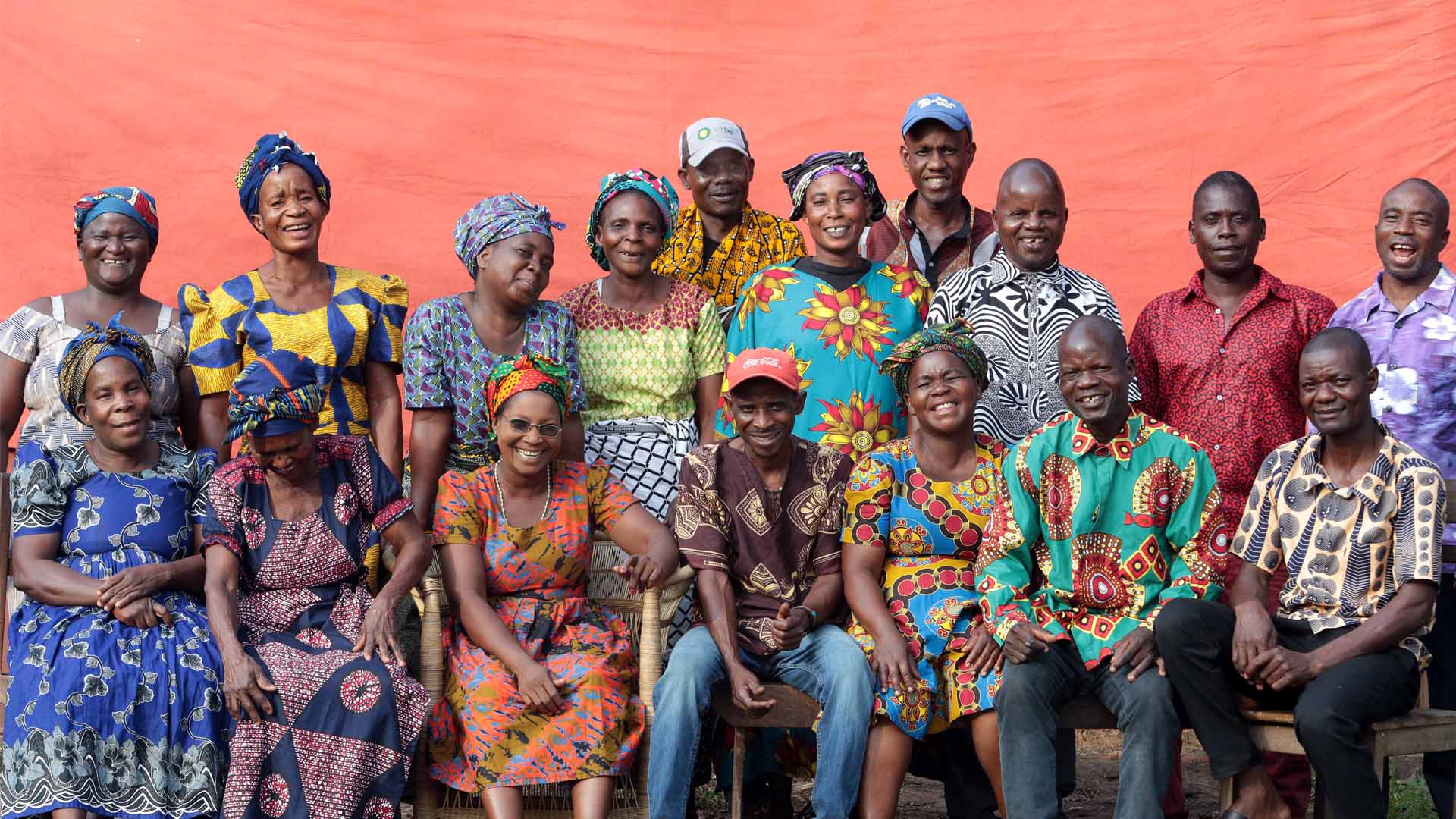 Group Photo of Tribal Textiles Zambia Employees