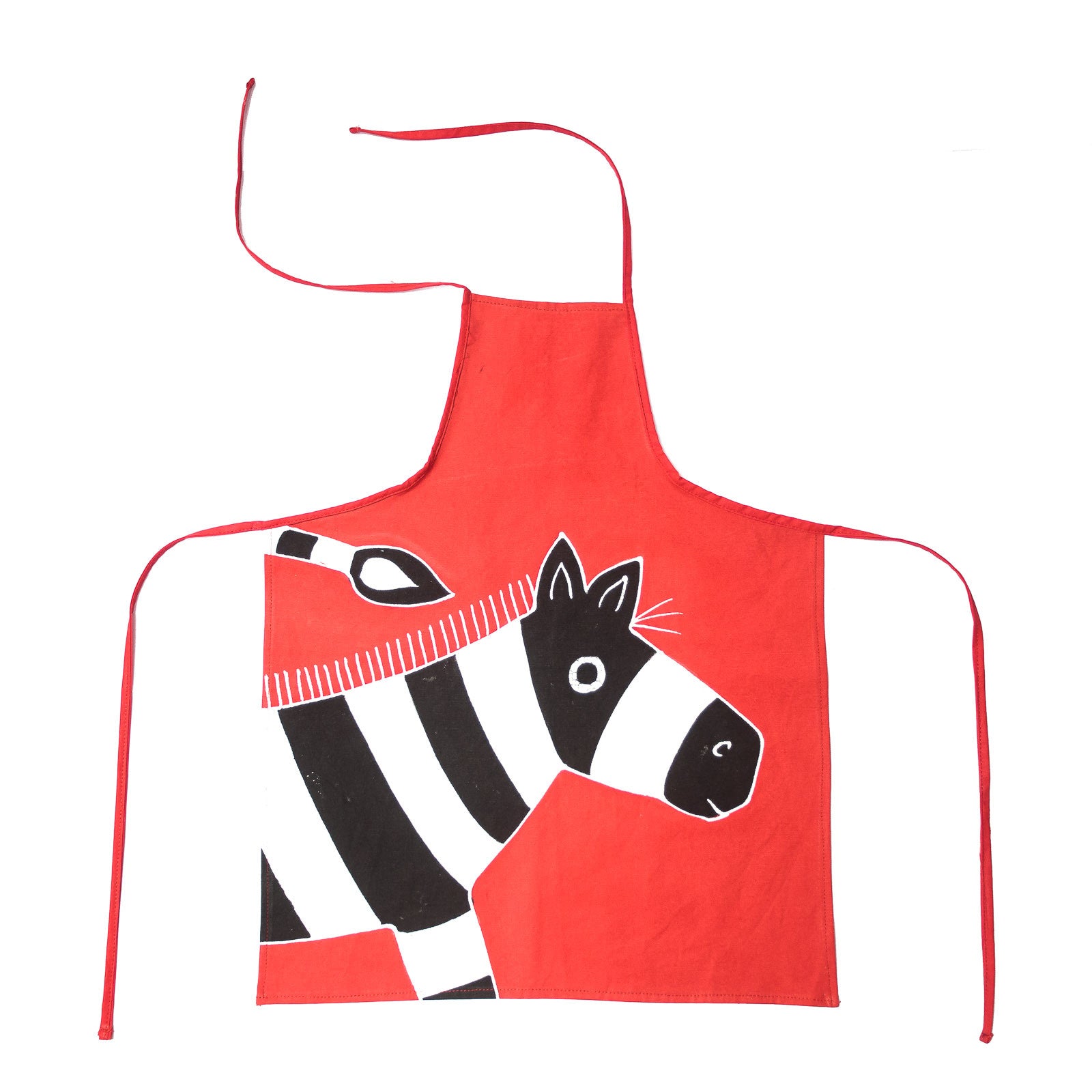 Safari Fun Zebra Kids' Aprons - Hand Painted by TRIBAL TEXTILES - Handcrafted Home Decor Interiors - African Made
