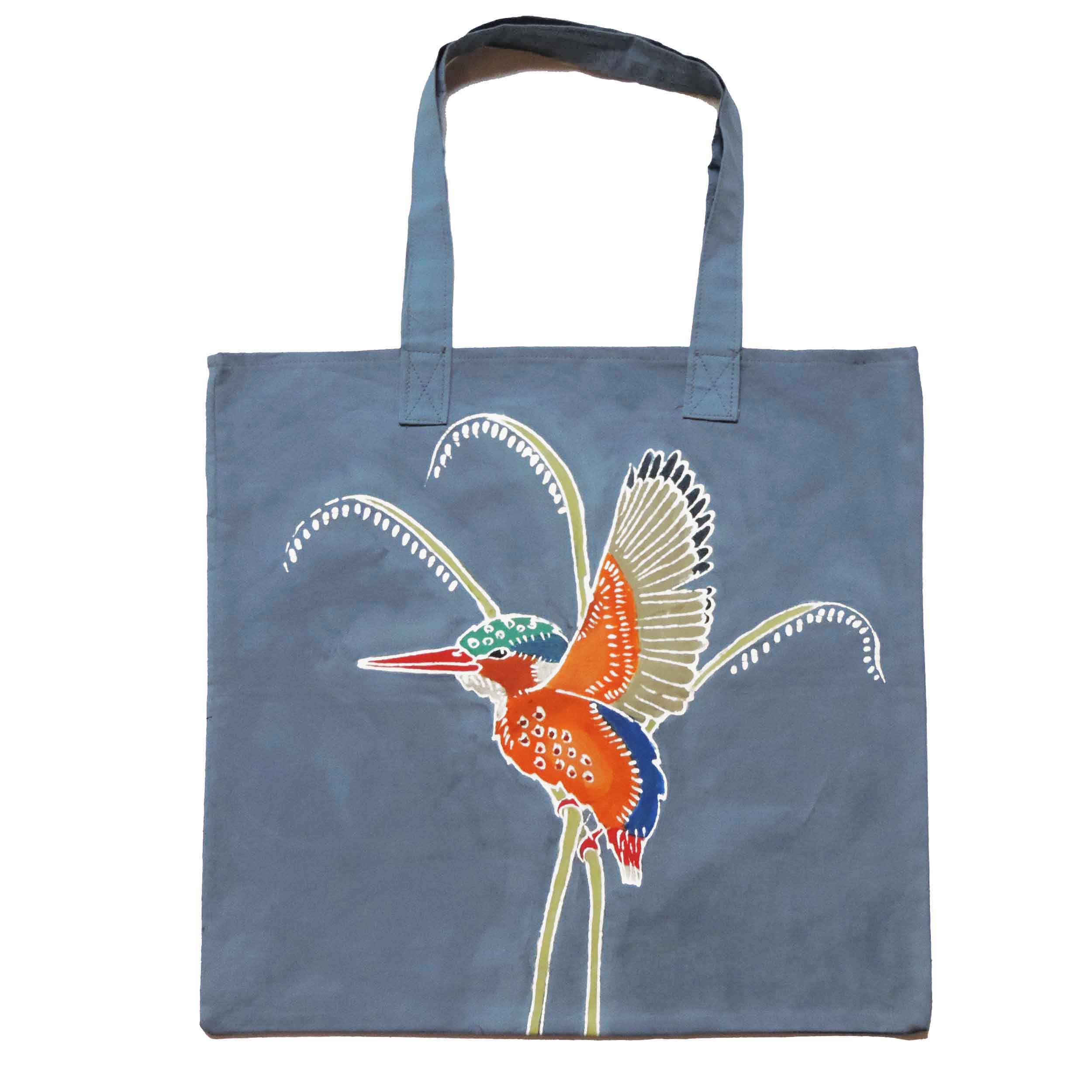 Papiko Malachite Kingfisher Tote Bag - Handmade by TRIBAL TEXTILES - Handcrafted Home Decor Interiors - African Made
