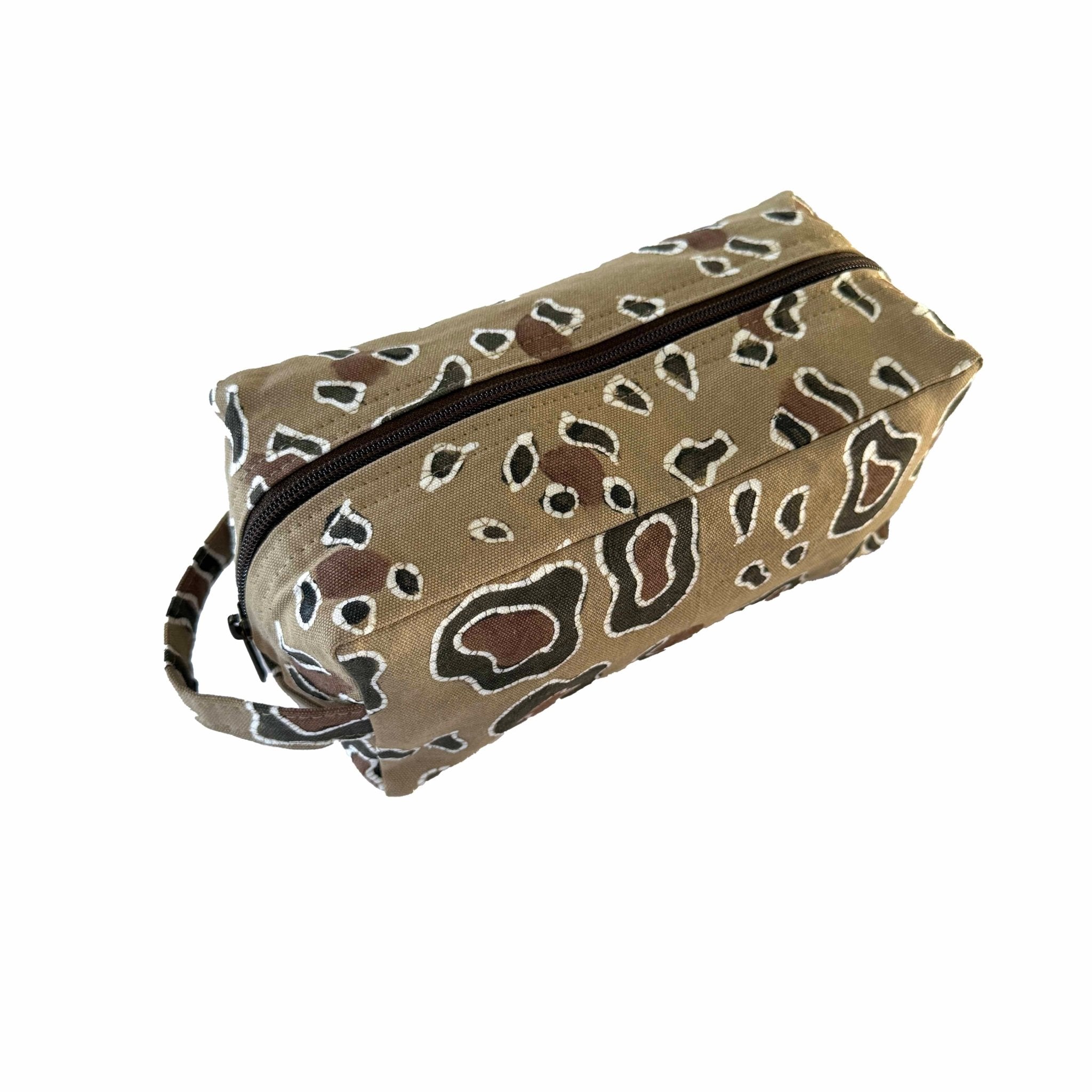 Mkupo Leopard Print Travel Pouch - Handmade by TRIBAL TEXTILES - Handcrafted Home Decor Interiors - African Made