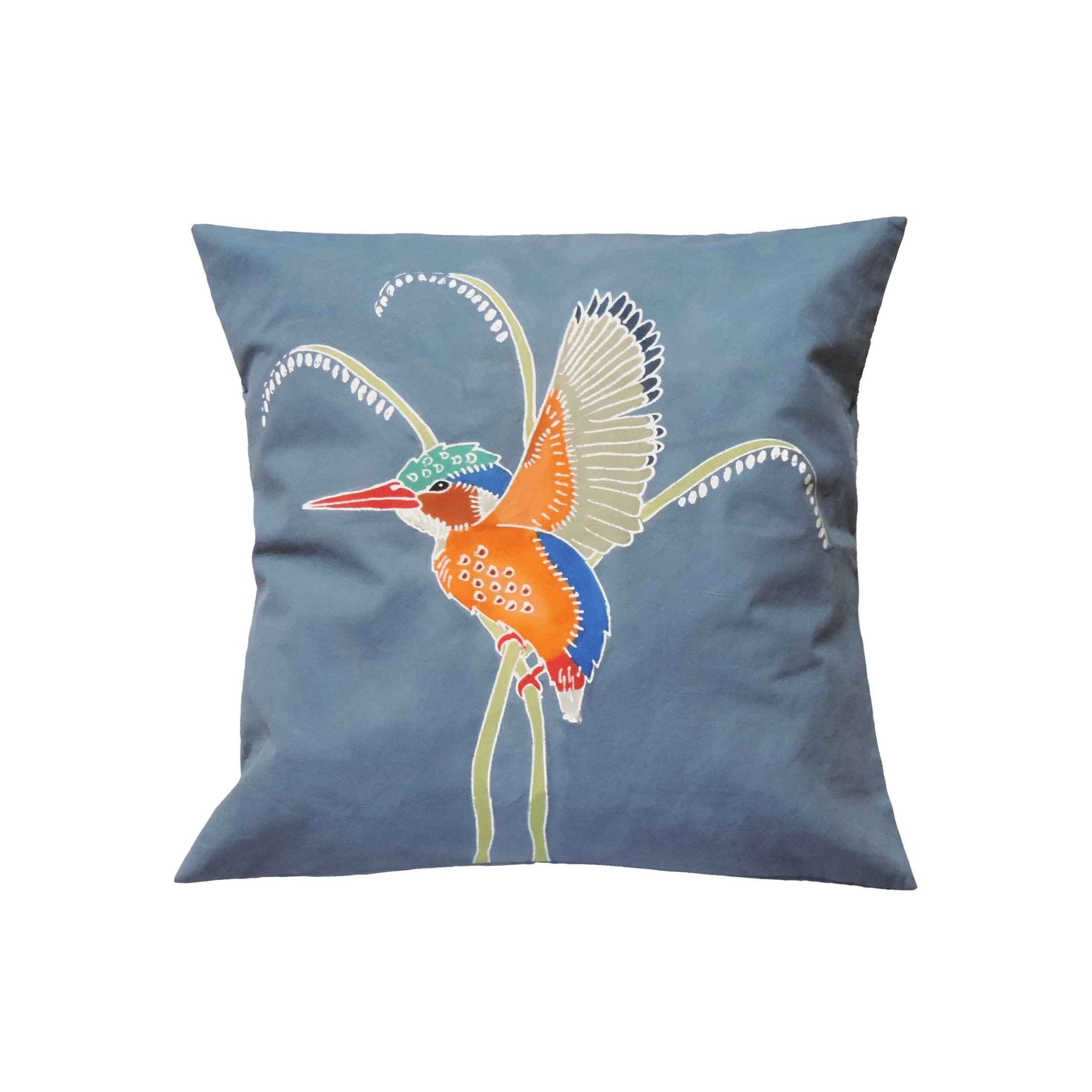 Papiko Malachite Kingfisher Cushion Cover - Handmade by TRIBAL TEXTILES - Handcrafted Home Decor Interiors - African Made