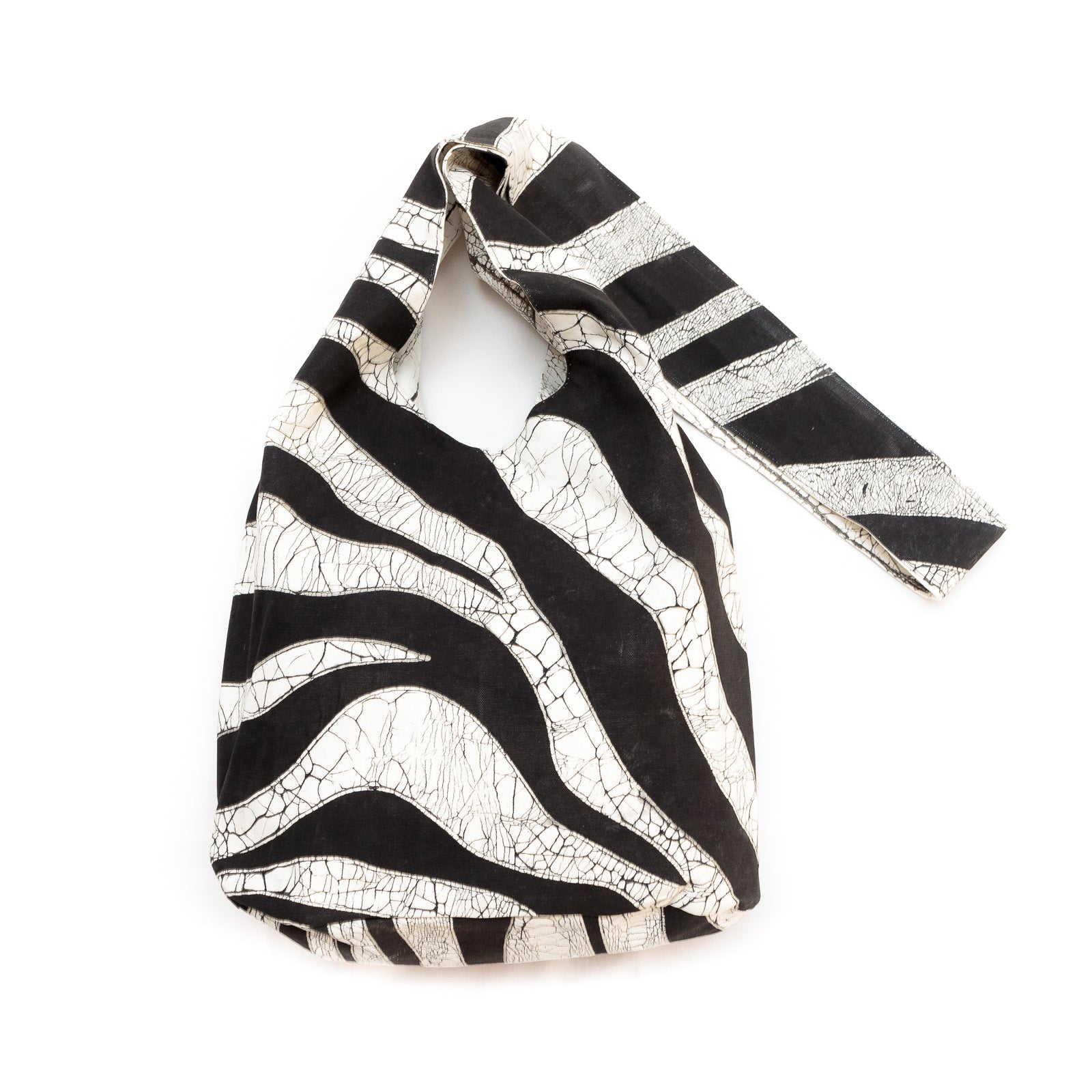 Sling Bags - Rawhide Zebra - Hand Painted by TRIBAL TEXTILES - Handcrafted Home Decor Interiors - African Made