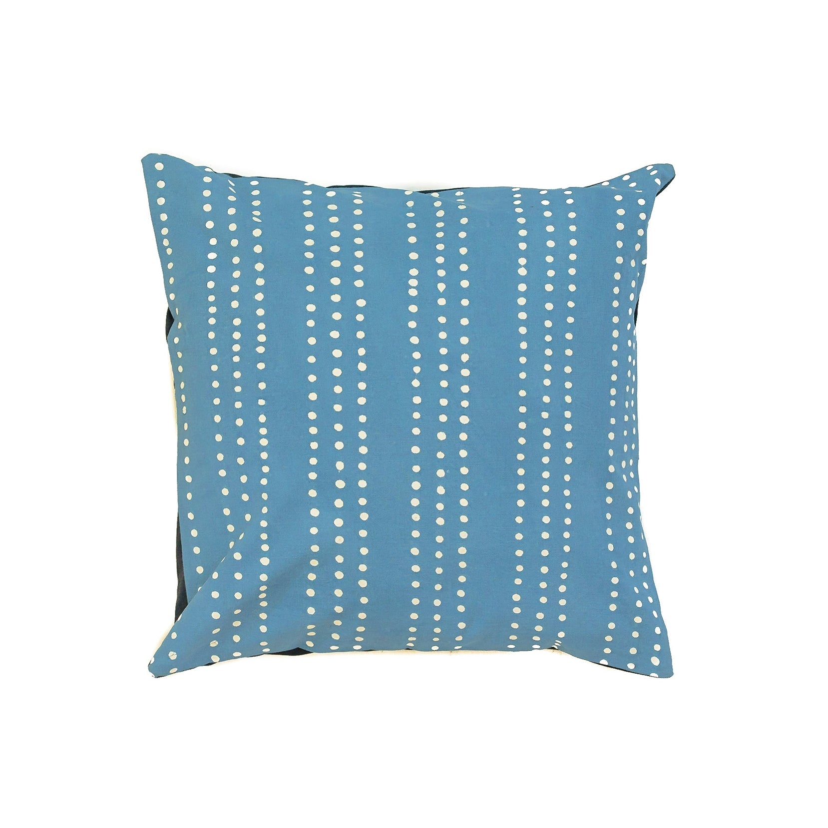 Tribal Cloth Indigo Dots Cushion Cover - Handmade by TRIBAL TEXTILES - Handcrafted Home Decor Interiors - African Made