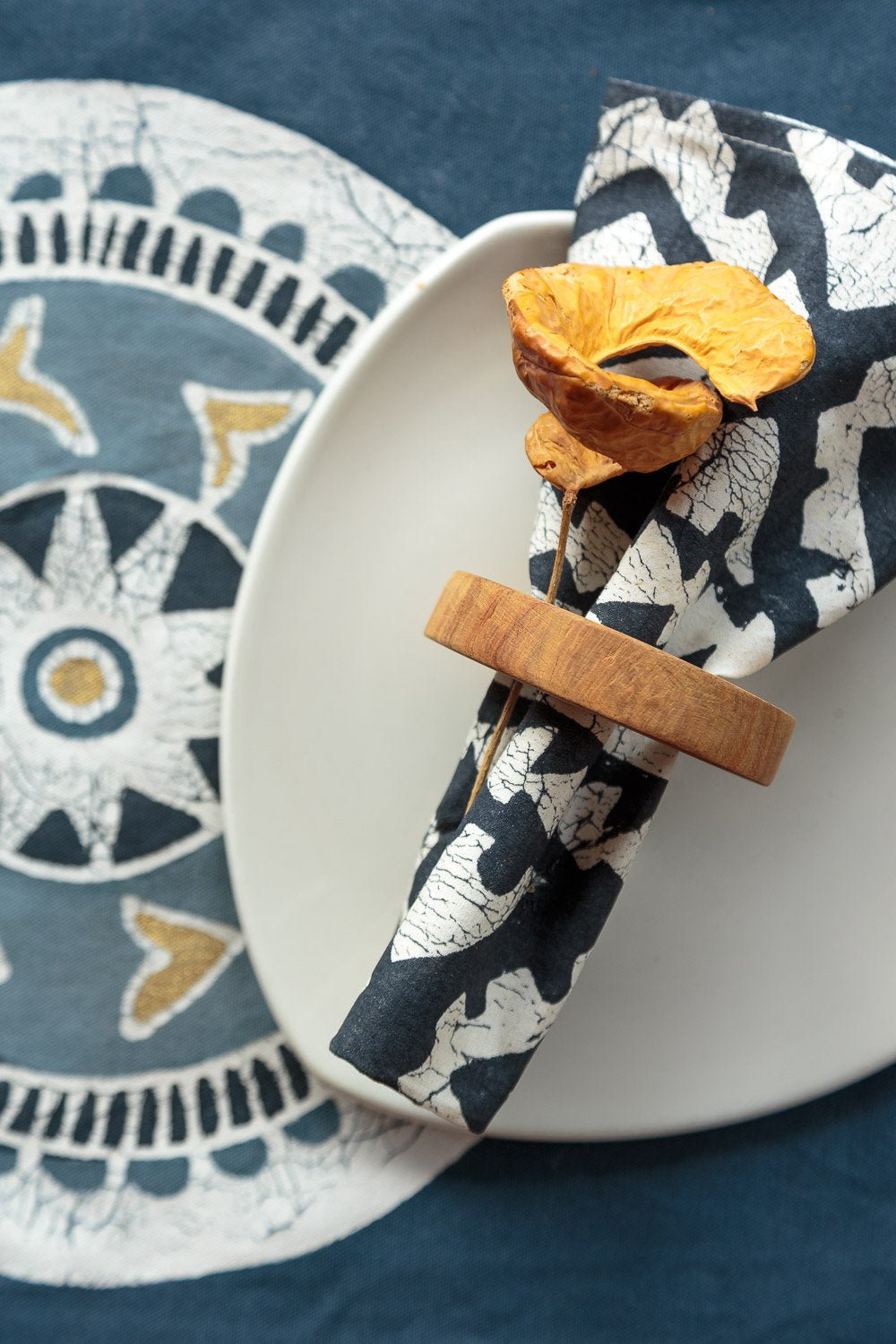Wood Napkin Ring Set - Wood by TRIBAL TEXTILES - Handcrafted Home Decor Interiors - African Made