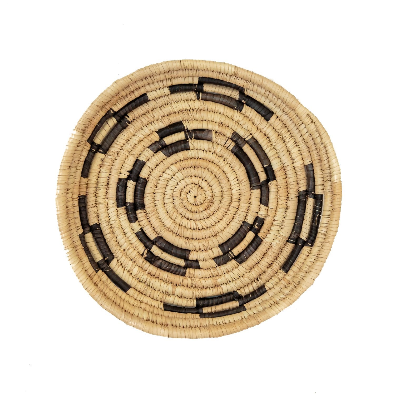 Woven Platter with Patterns - Weaving by TRIBAL TEXTILES - Handcrafted Home Decor Interiors - African Made
