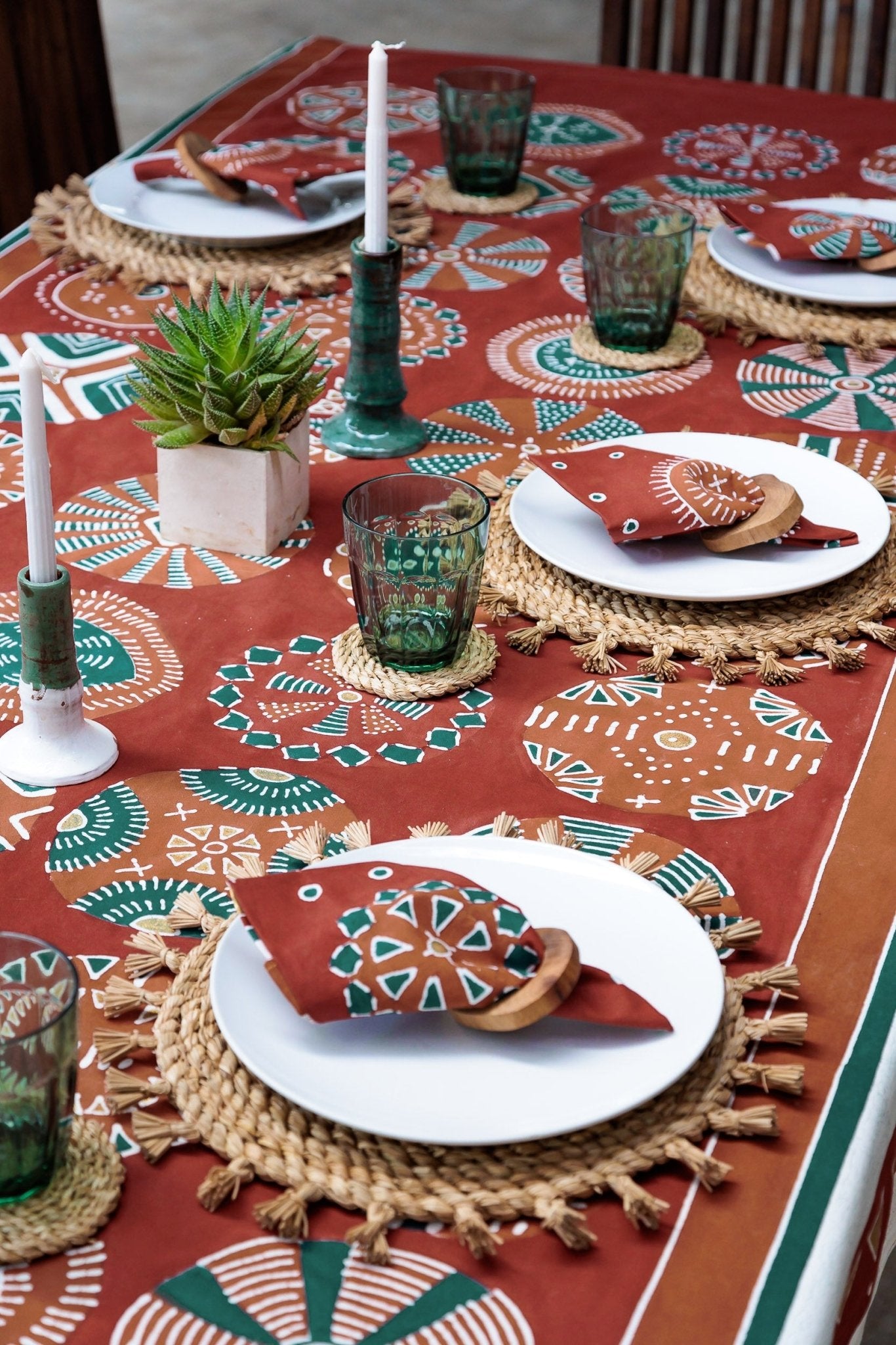 Kuosi Festive Tablecloth - by TRIBAL TEXTILES - Handcrafted Home Decor Interiors - African Made