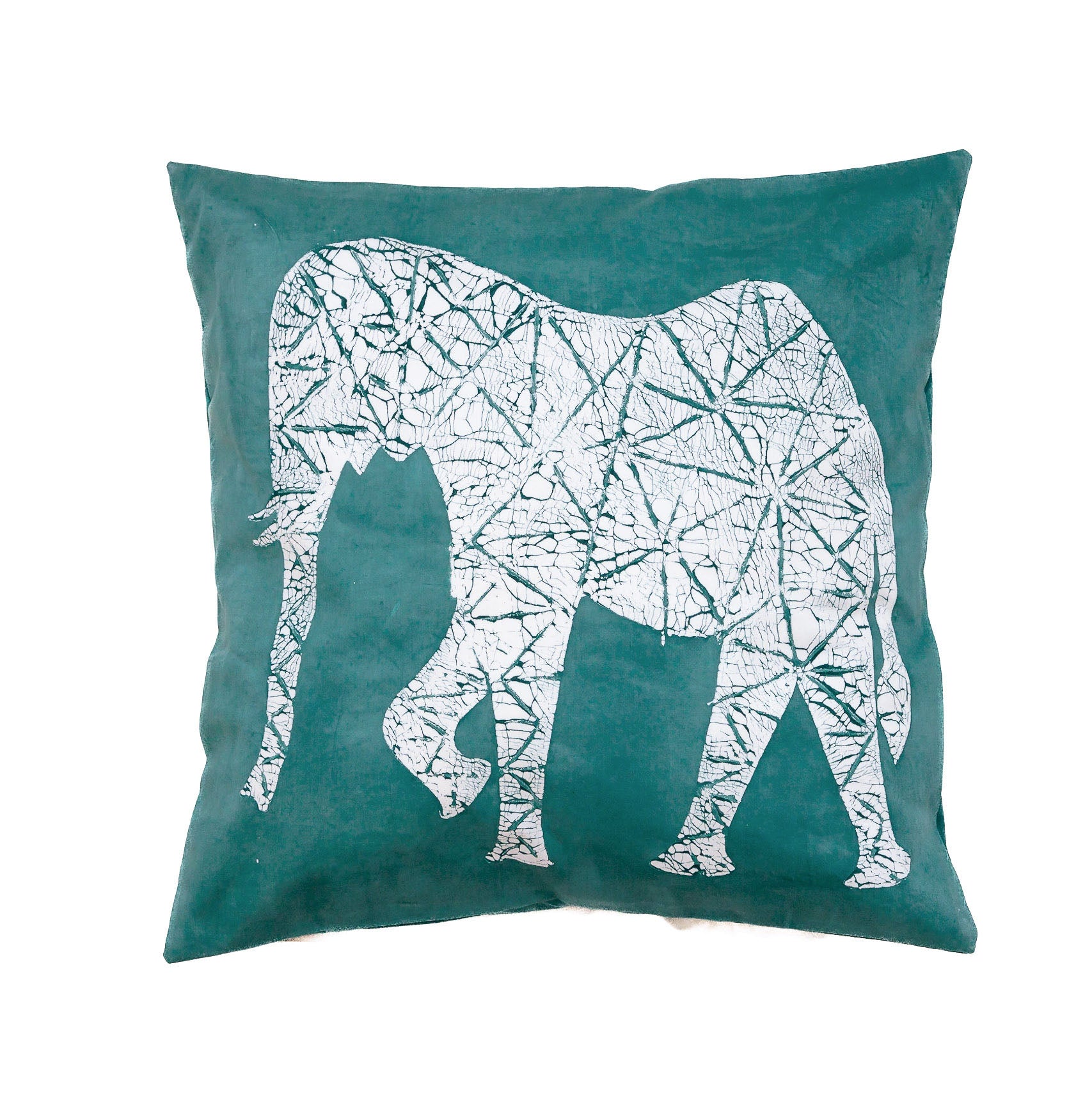 Mwana Elephant Cushion Cover - Teal