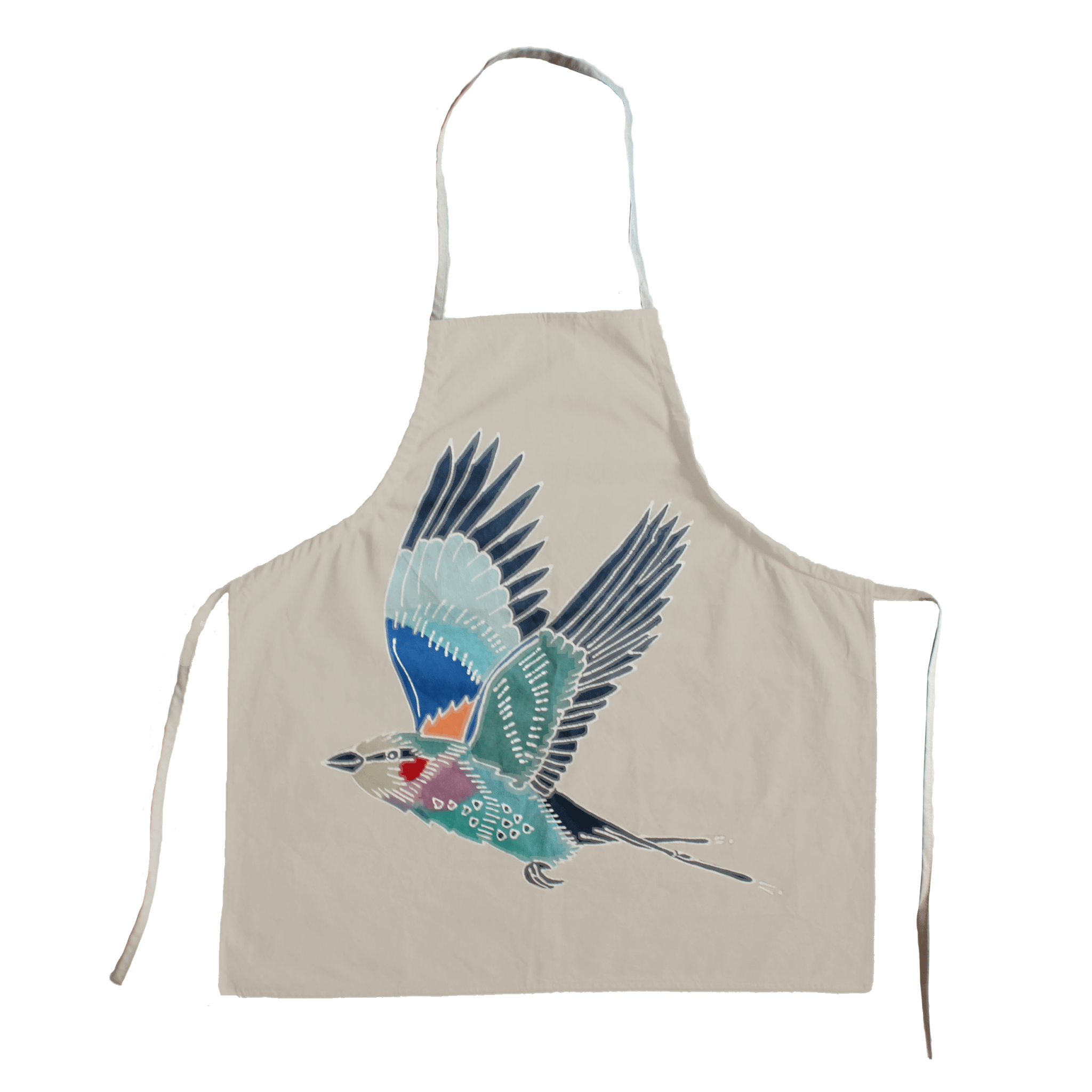 Papiko Lilac Breasted Roller Apron - Handmade by TRIBAL TEXTILES - Handcrafted Home Decor Interiors - African Made